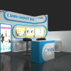 10x10 Custom Wood Exhibits with one side wall-1