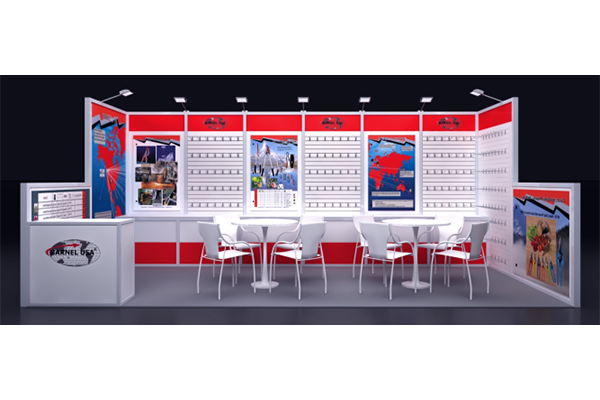 Aluminum booth